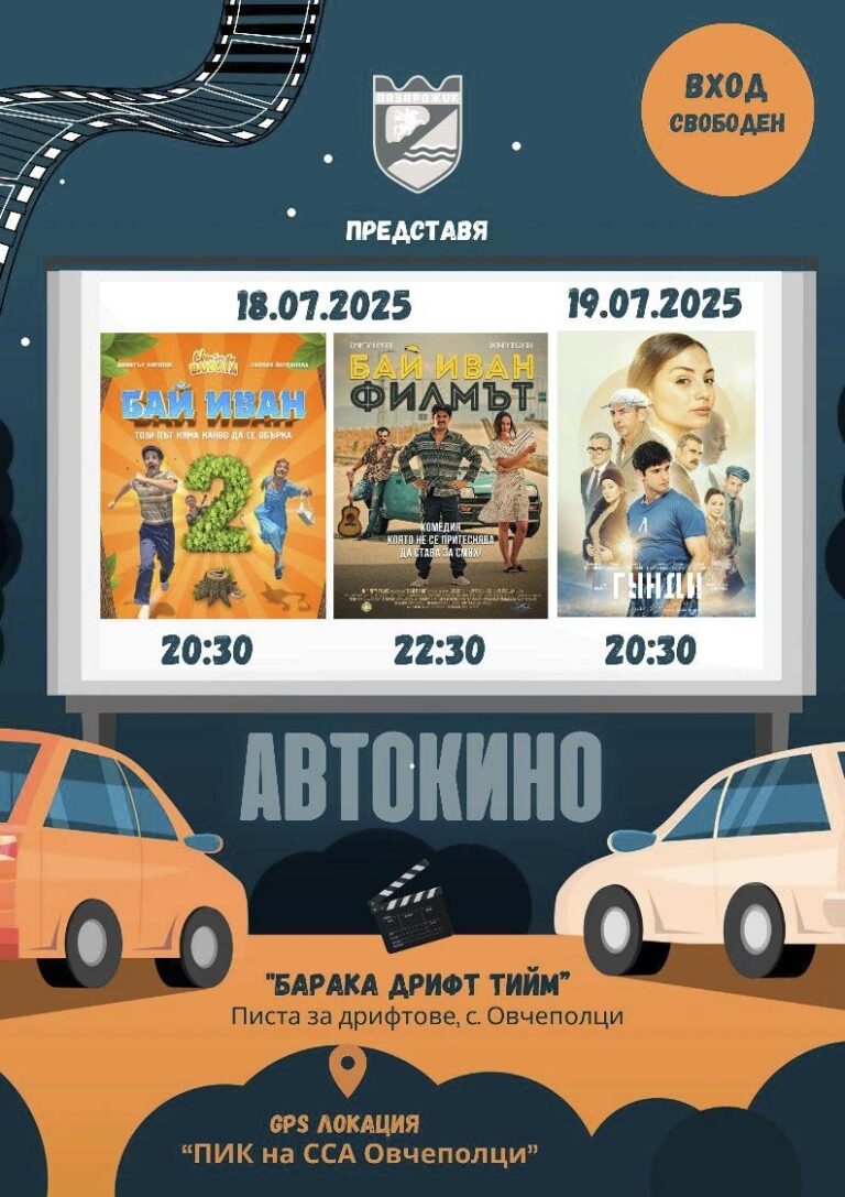 Автокино на Пистата за спортно и дрифт шофиране край Овчеполци